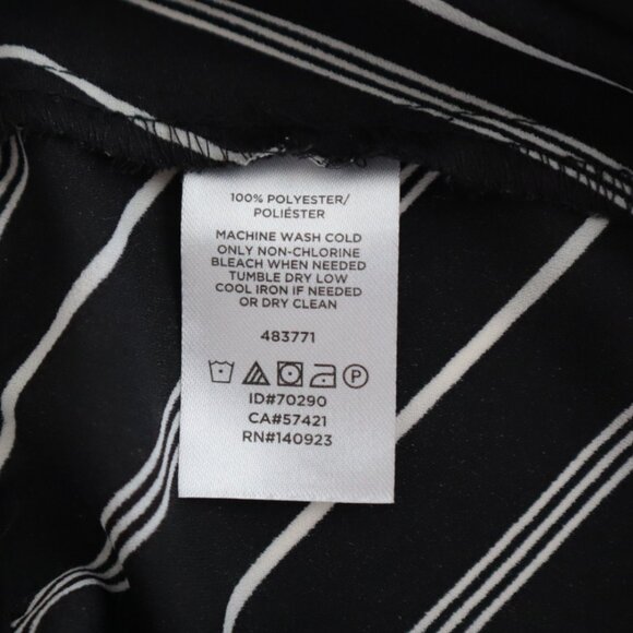 LOFT Striped Wrap Top with Waist Tie | S - Picture 3 of 6